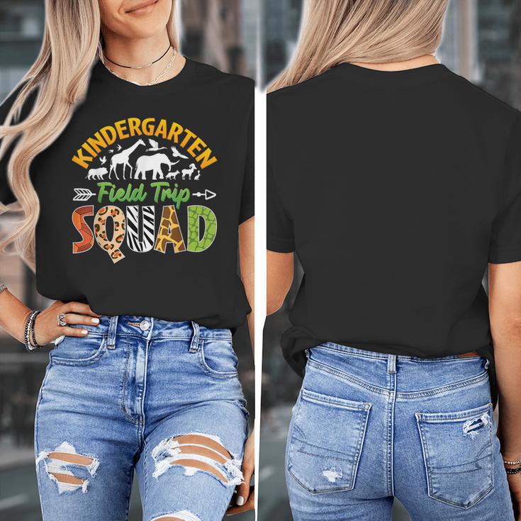 Kindergarten Zoo Field Trip Squad Matching Teacher Students Women's T-Shirt, funny design