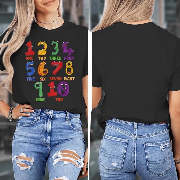 Learning Math Numbers Counting Back To School Teacher For Men Women Girls Kids Women's T-Shirt, funny design Learning Math Numbers Counting Back To School Teacher For Men Women Girls Kids Women's T-Shirt, funny design