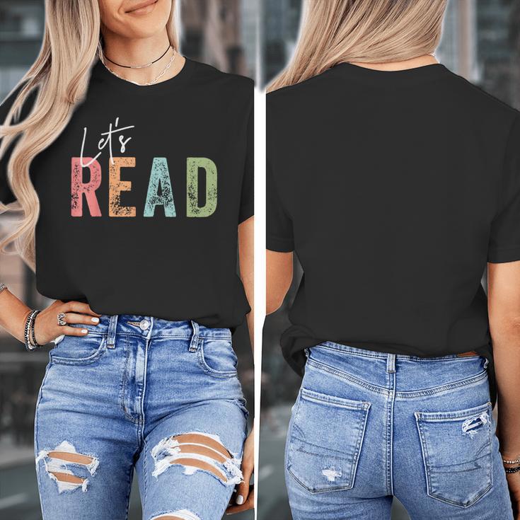 Let's Read Book Nerd Reading Book Lover Librarian Teacher Women's T-Shirt, funny design Let's Read Book Nerd Reading Book Lover Librarian Teacher Women's T-Shirt, funny design