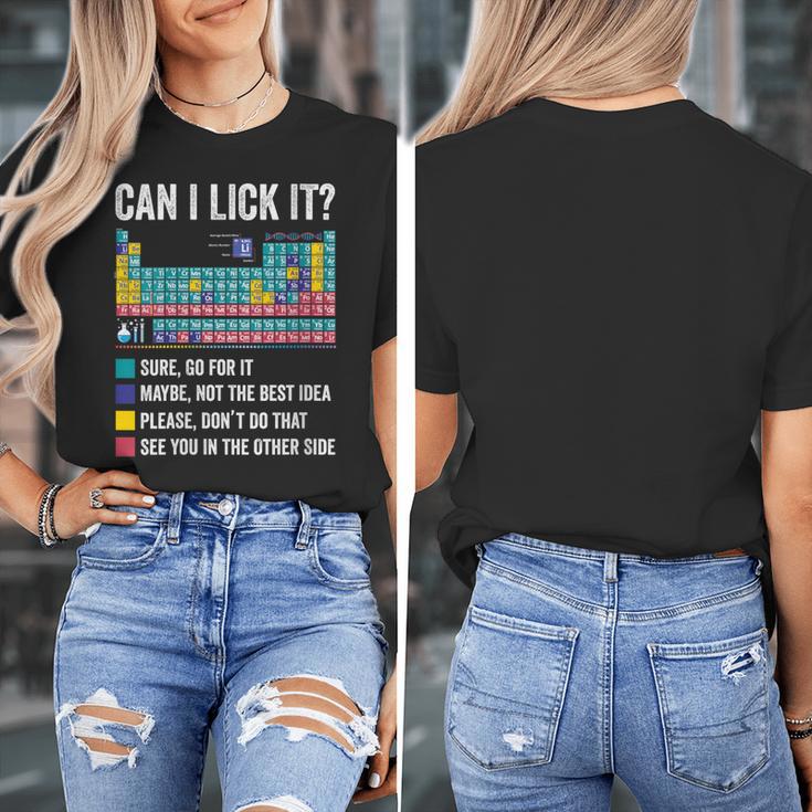 Can I Lick It Periodic Table Of Elements Science Teacher Women's T-Shirt, Science Teacher Gifts, funny design Can I Lick It Periodic Table Of Elements Science Teacher Women's T-Shirt, Science Teacher Gifts, funny design