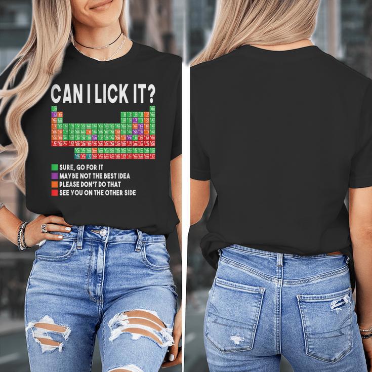 Can I Lick It Periodic Table Science Teacher Boy And Girls Women's T-Shirt, Science Teacher Gifts, funny design Can I Lick It Periodic Table Science Teacher Boy And Girls Women's T-Shirt, Science Teacher Gifts, funny design