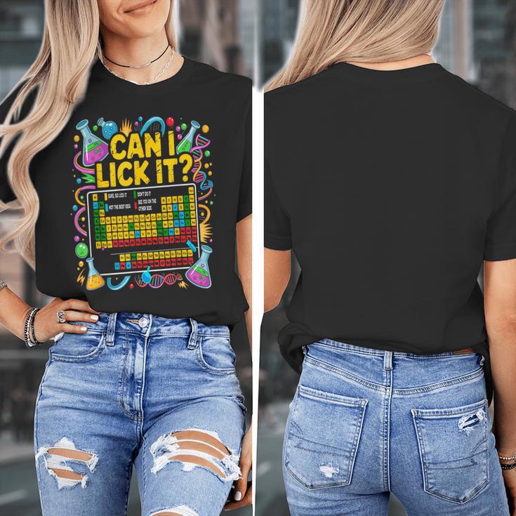 Can I Lick It Periodic Table Science Teacher Men Women Women's T-Shirt, Science Teacher Gifts, funny design Can I Lick It Periodic Table Science Teacher Men Women Women's T-Shirt, Science Teacher Gifts, funny design
