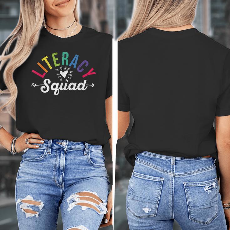 Literacy Squad Reading Teacher Interventionist Specialist Women's T-Shirt, funny design