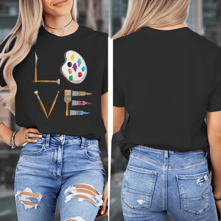 Love Art For Artist Art Teacher Women's T-Shirt, funny design Love Art For Artist Art Teacher Women's T-Shirt, funny design