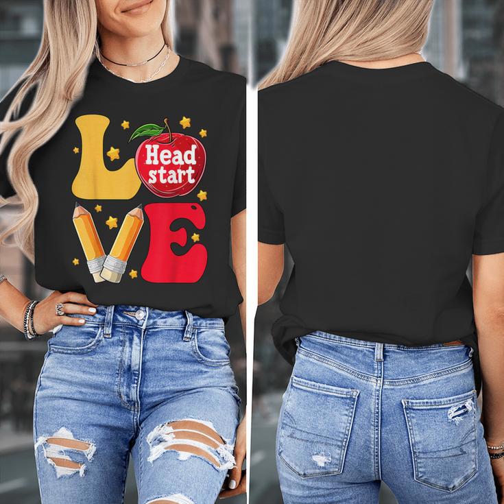 Love Headstart Head Start Teachers First Day Of School Women's T-Shirt, funny design Love Headstart Head Start Teachers First Day Of School Women's T-Shirt, funny design