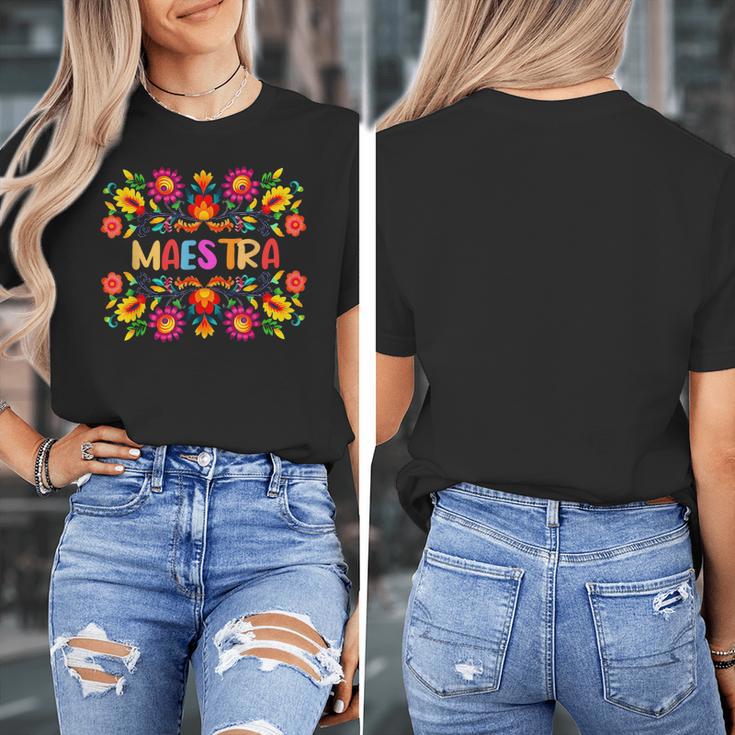 Maestra Cinco De Mayo Spanish Mexican Teacher Women's T-Shirt, funny design Maestra Cinco De Mayo Spanish Mexican Teacher Women's T-Shirt, funny design