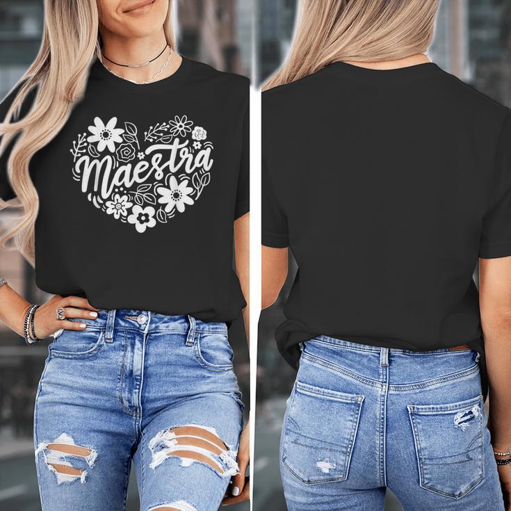 Maestra Spanish Teacher Women's T-Shirt, funny design