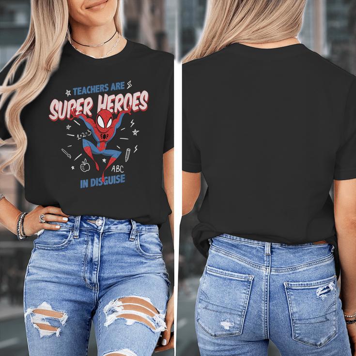 Marvel Spider-Man Teachers Are Super Heroes Women's T-Shirt, funny design