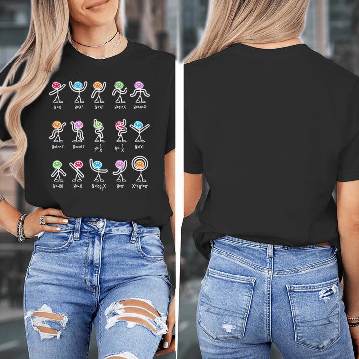 Math Equation Figures Algebra Dance Nerdy Teacher Joke For Men Women Girls Kids Women's T-Shirt, funny design