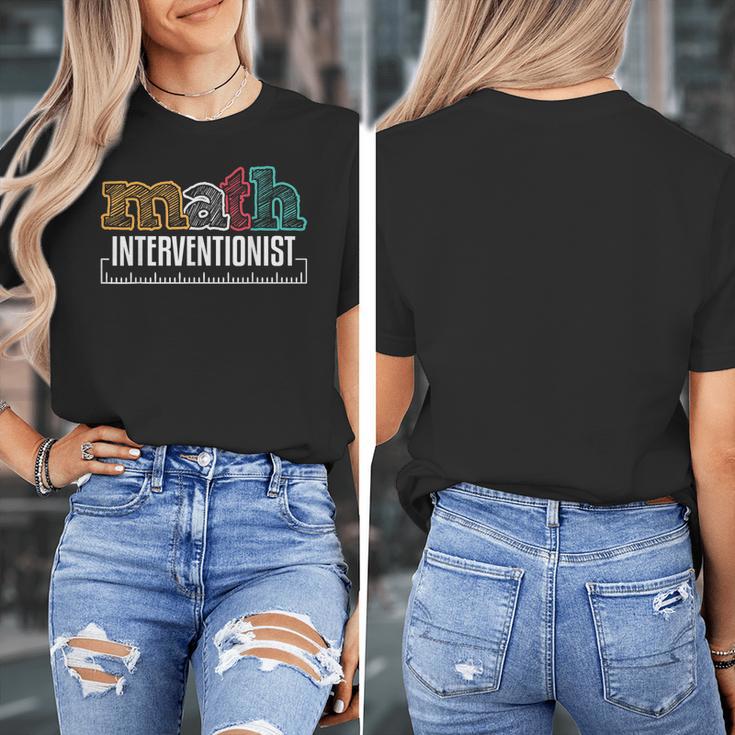 Math Interventionist Teacher Mathematics Women's T-Shirt, funny design Math Interventionist Teacher Mathematics Women's T-Shirt, funny design