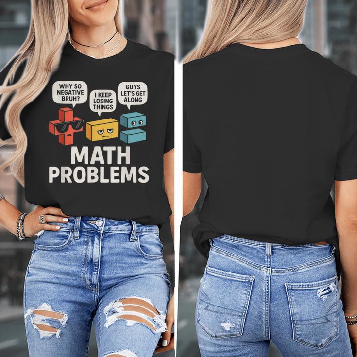 Math Problems Symbols Teacher Back To School Girl Boy Women's T-Shirt, funny design