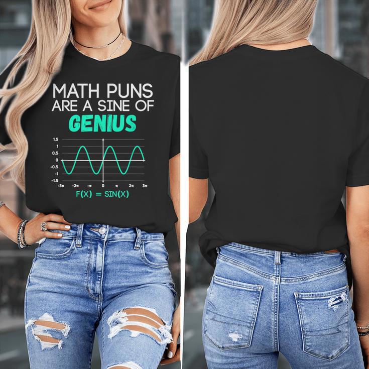 Math Puns Are a Sine Of Genius Math Teacher T-Shirt Women's T-Shirt, funny design Math Puns Are a Sine Of Genius Math Teacher T-Shirt Women's T-Shirt, funny design