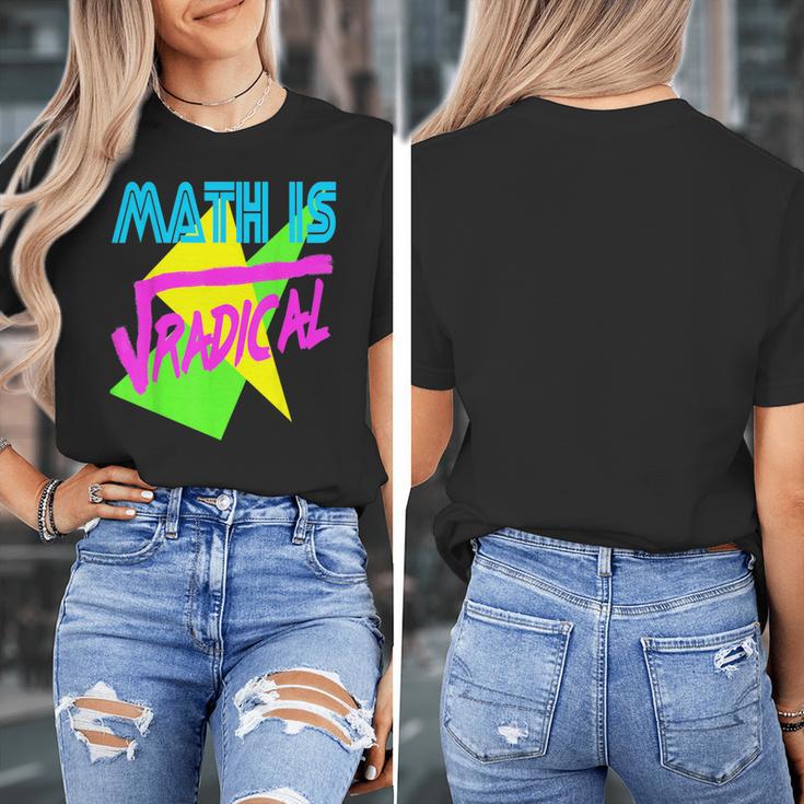 Math Is Radical Retro 80s Vintage Algebra Teacher Women's T-Shirt, funny design Math Is Radical Retro 80s Vintage Algebra Teacher Women's T-Shirt, funny design