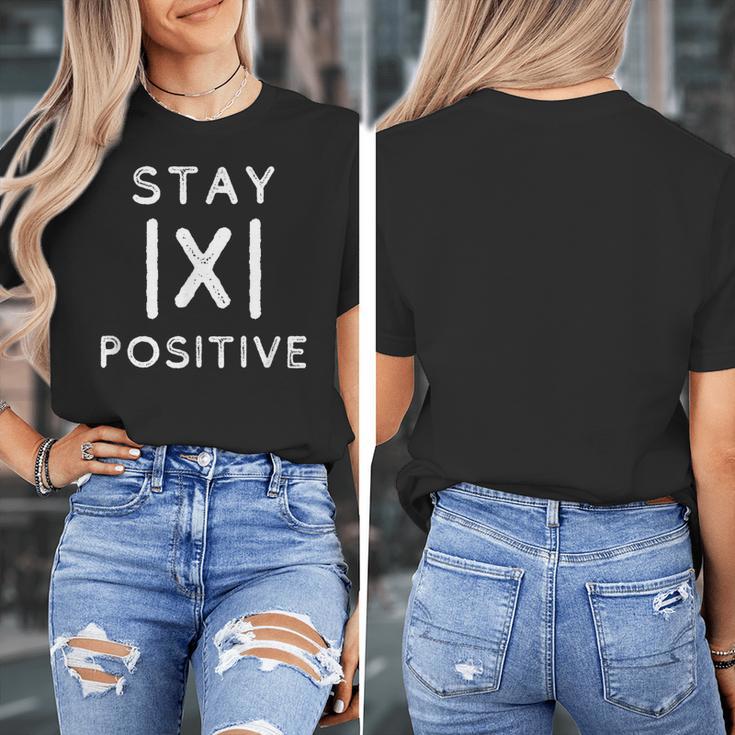 Math Teacher Appreciation Stay Positive Absolute Value Women's T-Shirt, funny design Math Teacher Appreciation Stay Positive Absolute Value Women's T-Shirt, funny design