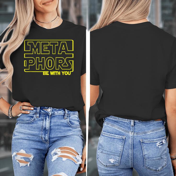 Metaphors Be With You English Teacher Shirts T-Shirt Women's T-Shirt, English Teacher Gifts, funny design