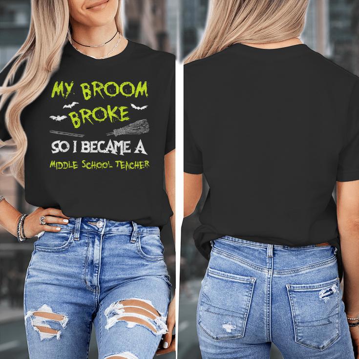Middle School Teacher Halloween Costume Shirt Lazy Women's T-Shirt, funny design Middle School Teacher Halloween Costume Shirt Lazy Women's T-Shirt, funny design