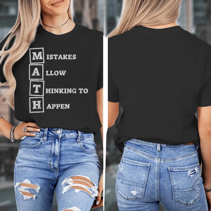 Mistakes Allow Thinking To Happen School Math Teacher Women's T-Shirt, funny design Mistakes Allow Thinking To Happen School Math Teacher Women's T-Shirt, funny design