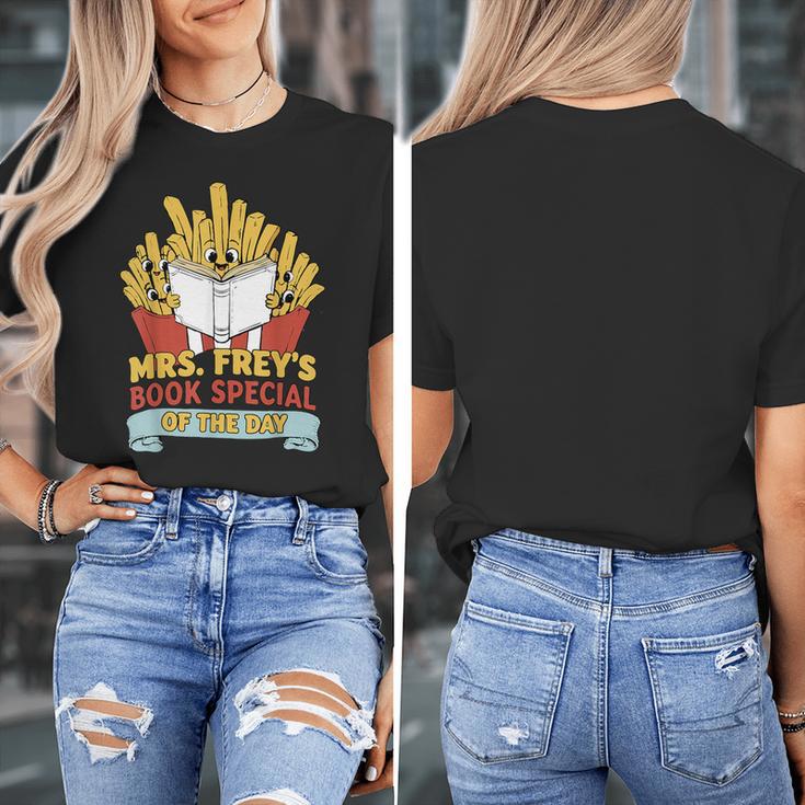 Mrs Frey Book Special Reading Elementary Teacher Women's T-Shirt, funny design Mrs Frey Book Special Reading Elementary Teacher Women's T-Shirt, funny design