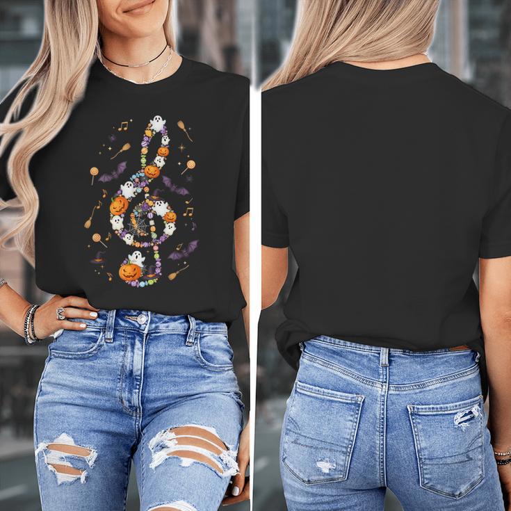 Music Note Symbol Halloween For Music Teacher Musicians Women's T-Shirt, funny design Music Note Symbol Halloween For Music Teacher Musicians Women's T-Shirt, funny design