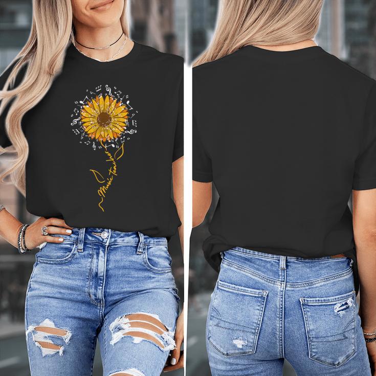 Music Teacher Shirt Sunflower Music Notes Musician Singer Women's T-Shirt, funny design Music Teacher Shirt Sunflower Music Notes Musician Singer Women's T-Shirt, funny design