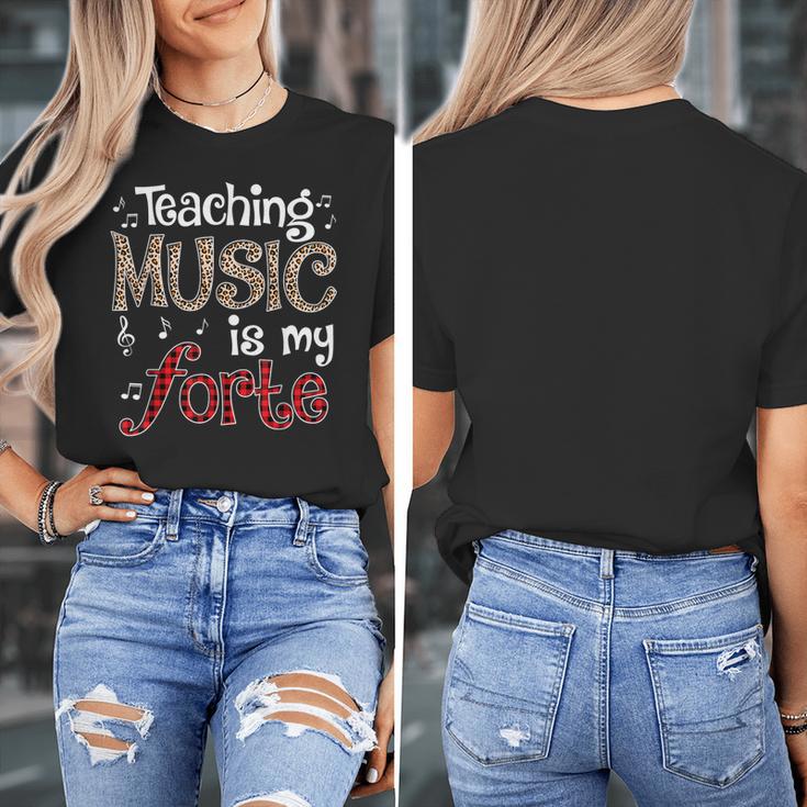 Music Teacher Teaching Music Is My Forte For Music Lovers Women's T-Shirt, funny design Music Teacher Teaching Music Is My Forte For Music Lovers Women's T-Shirt, funny design