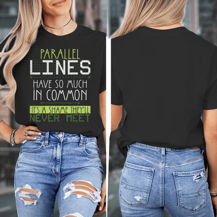 Nerdy Math Lovers Geometry Pun Mathematics Teachers Women's T-Shirt, funny design