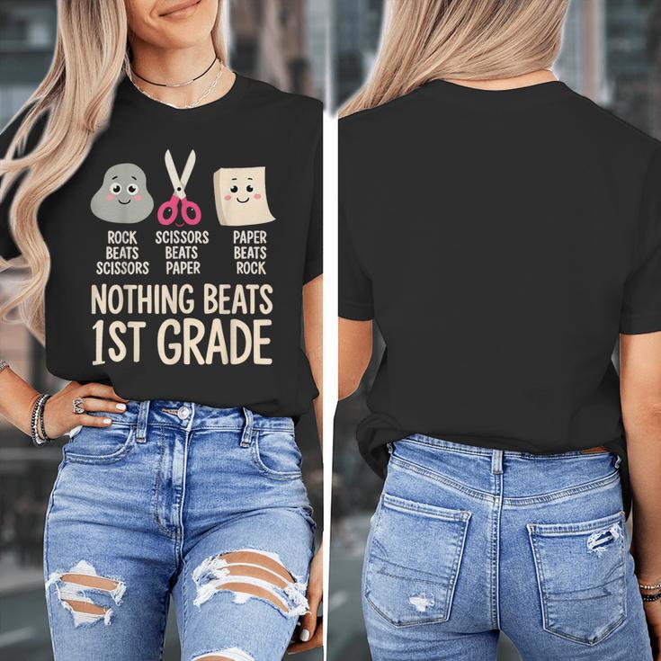 Nothing Beats 1st Grade Back To School Kids Teachers Women's T-Shirt, funny design