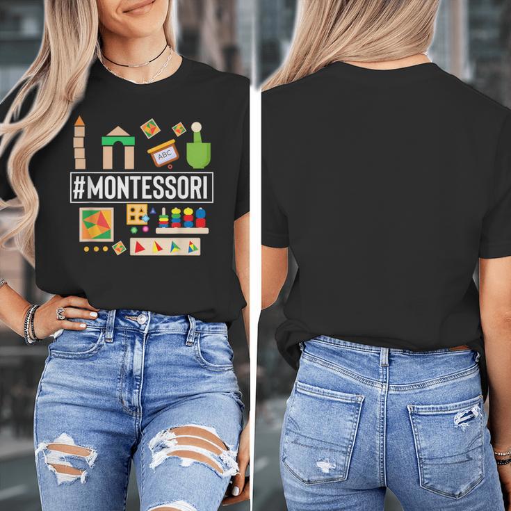 Novelty Montessori Studying Learning Schooling Teacher Love For Men Women Women's T-Shirt, funny design
