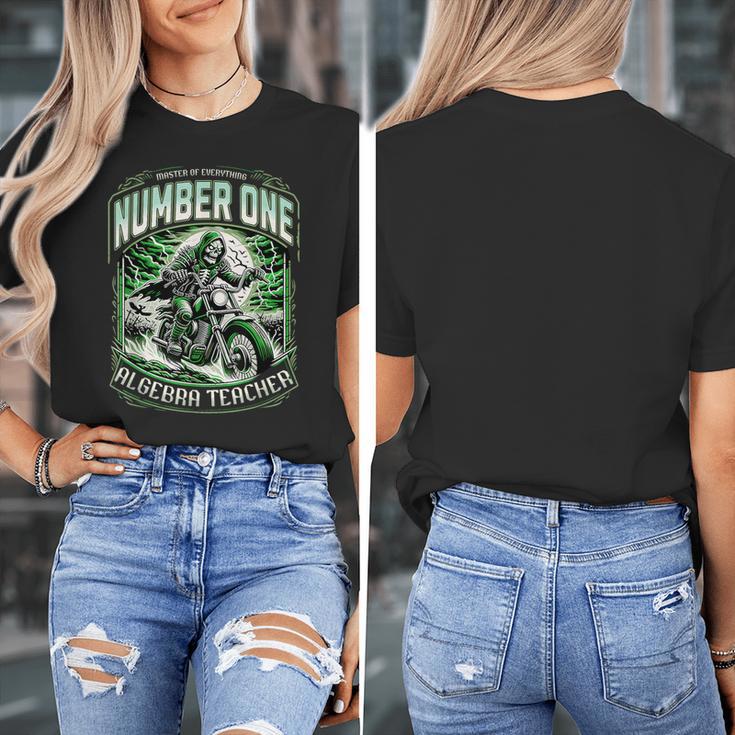 Number One Algebra Teacher 1 Career s Women's T-Shirt, funny design Number One Algebra Teacher 1 Career s Women's T-Shirt, funny design