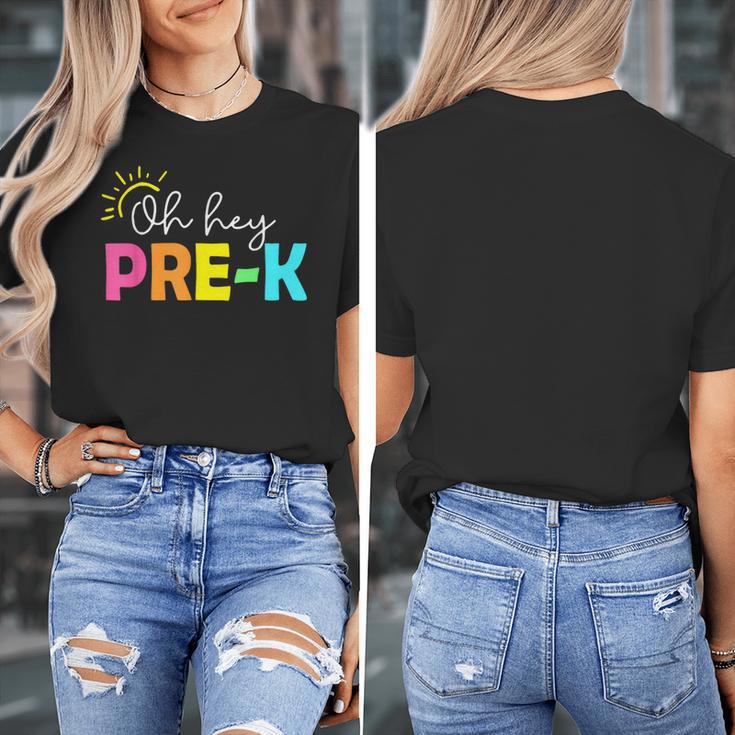 Oh Hey Pre-k Shirt Back To School Teachers Students Women's T-Shirt, funny design