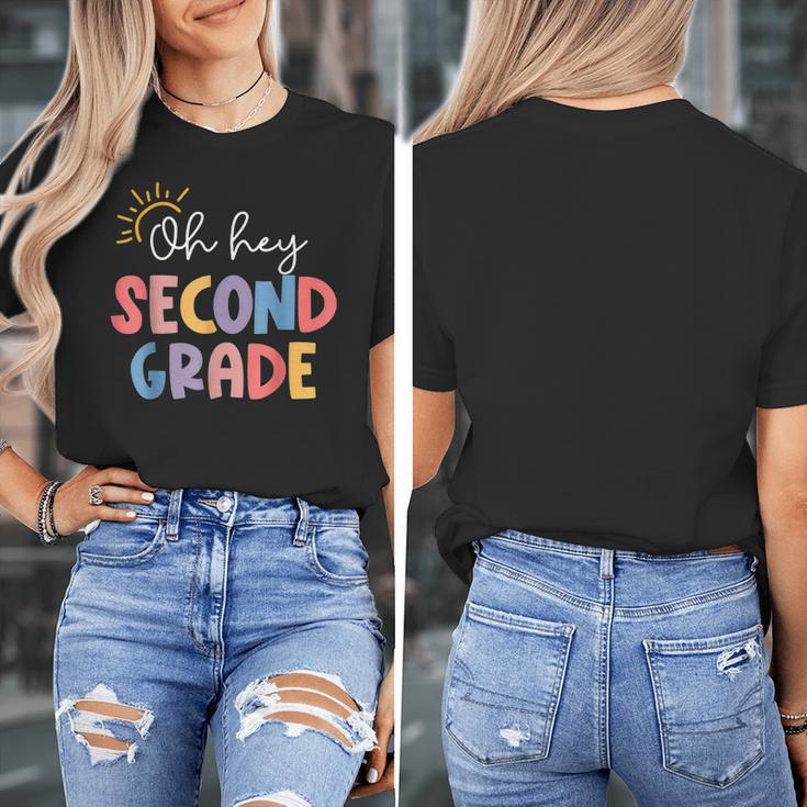 Oh Hey Second Grade First Day Of Teacher Girls Boys Kids Women's T-Shirt, First Grade Teacher Gifts, funny design