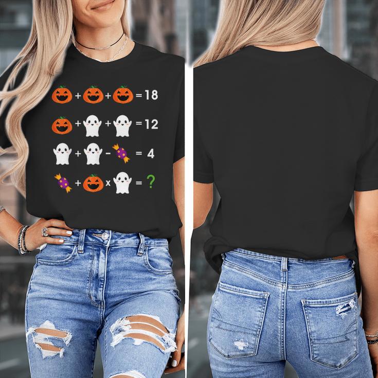 Order Of Operations Halloween Quiz Math Teacher For Men Women Kids Women's T-Shirt, funny design