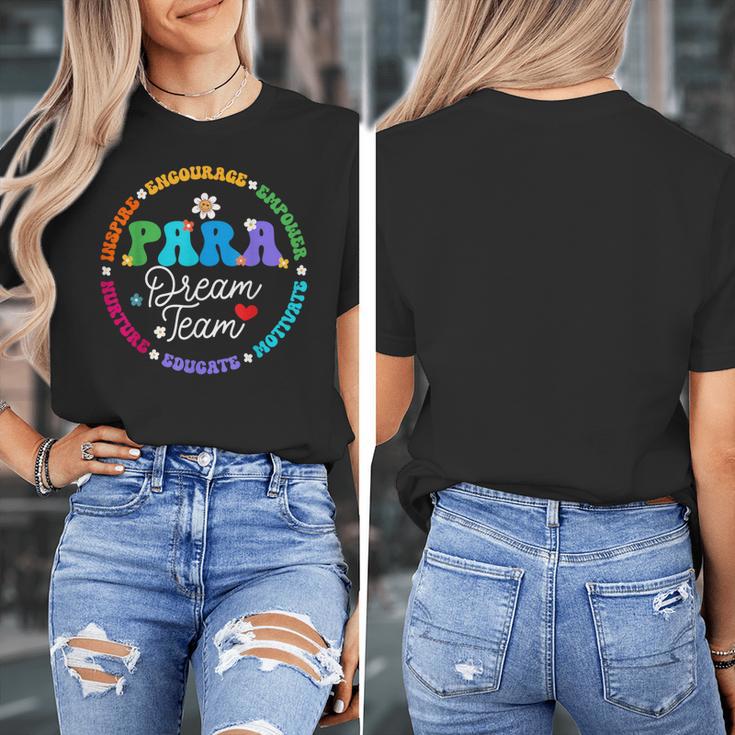 PARA Dream Team Teacher Paraprofessional Paraeducator Women's T-Shirt, funny design PARA Dream Team Teacher Paraprofessional Paraeducator Women's T-Shirt, funny design