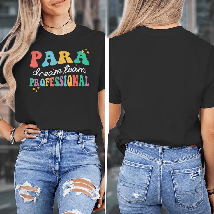 Para Paraprofessional Dream Crew Team Back To School Teacher Women's T-Shirt, funny design Para Paraprofessional Dream Crew Team Back To School Teacher Women's T-Shirt, funny design