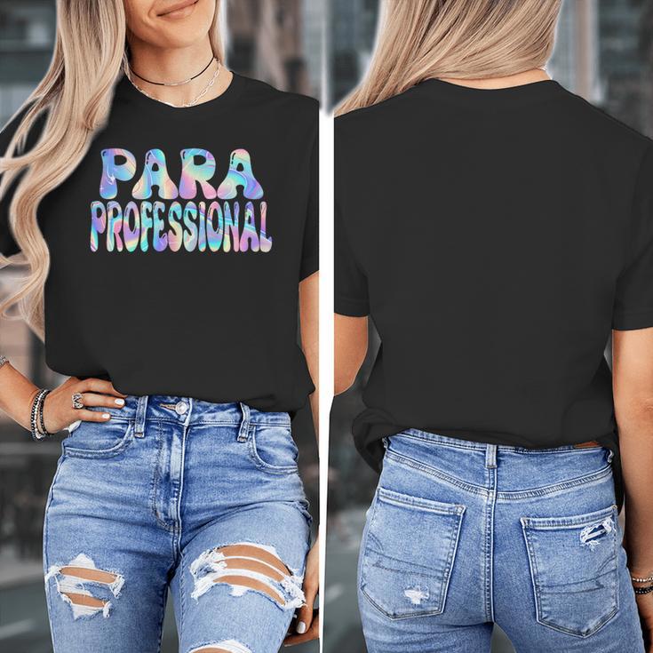 Paraprofessional Groovy Back To School Cute Teachers Women Women's T-Shirt, funny design Paraprofessional Groovy Back To School Cute Teachers Women Women's T-Shirt, funny design