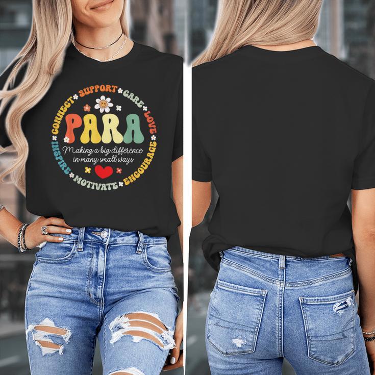 Paras Make It Possible Paraprofessional Teacher Assistant Women's T-Shirt, funny design Paras Make It Possible Paraprofessional Teacher Assistant Women's T-Shirt, funny design