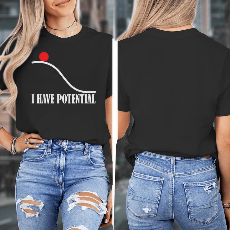 Physics I Have Potential Energy Physics Teacher Women's T-Shirt, funny design Physics I Have Potential Energy Physics Teacher Women's T-Shirt, funny design