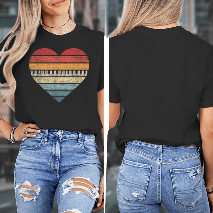 Pianist Retro Sunset Piano Keyboard Player Teacher Women's T-Shirt, funny design Pianist Retro Sunset Piano Keyboard Player Teacher Women's T-Shirt, funny design