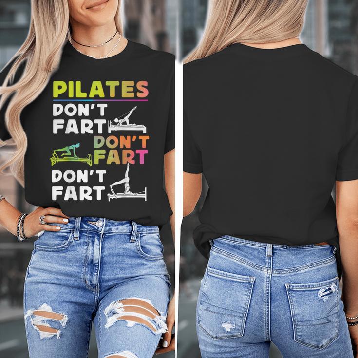 Pilates Instructor Teacher Watercolor Pilates Don't Fart Men Women Kids Women's T-Shirt, funny design Pilates Instructor Teacher Watercolor Pilates Don't Fart Men Women Kids Women's T-Shirt, funny design