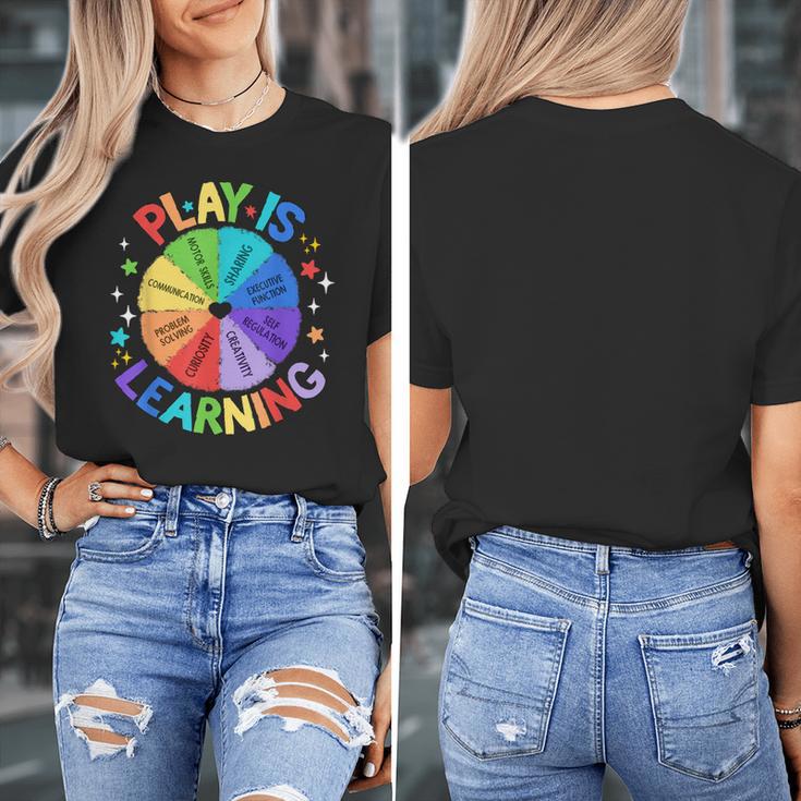 Play Is Learning Teacher Kindergarten For Men Women Kids Women's T-Shirt, funny design Play Is Learning Teacher Kindergarten For Men Women Kids Women's T-Shirt, funny design
