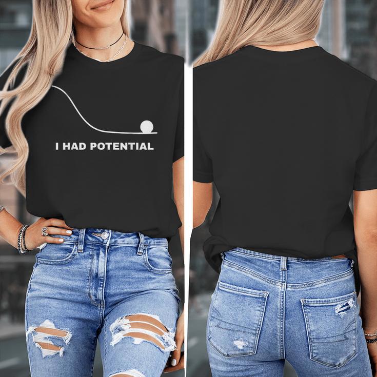I Had Potential Physics Science Physics Teachers Students Women's T-Shirt, Science Teacher Gifts, funny design