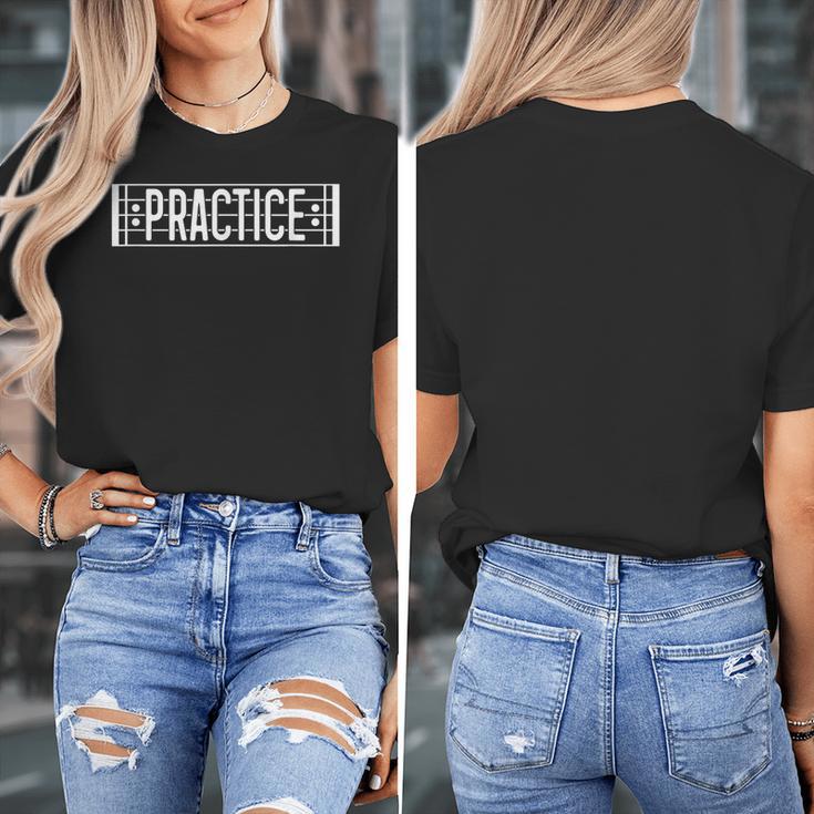 Practice Repeat Music Teacher Band Director Women's T-Shirt, funny design Practice Repeat Music Teacher Band Director Women's T-Shirt, funny design