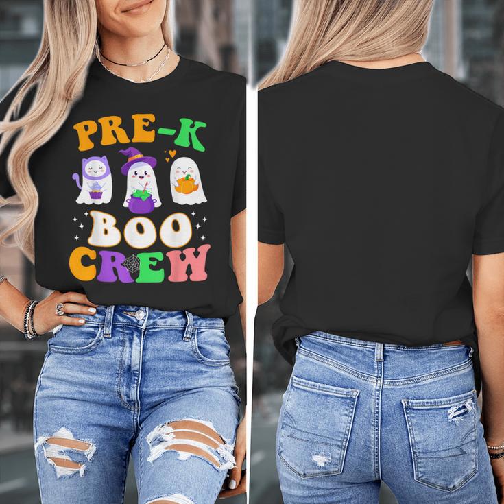 Pre-K Boo Crew Cute Ghost Halloween Costume Teacher Student For Men Women Kids Women's T-Shirt, funny design