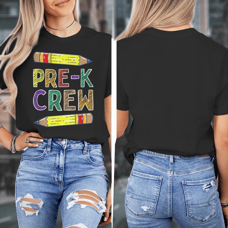 Pre-K Crew PreK Teachers Back To School Women's T-Shirt, funny design Pre-K Crew PreK Teachers Back To School Women's T-Shirt, funny design