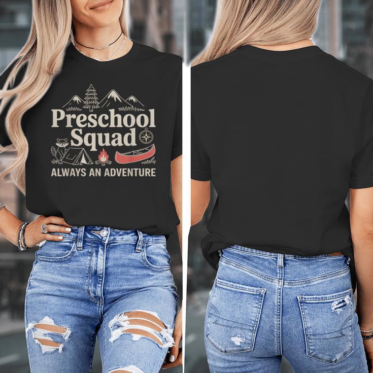 Pre-K Squad Adventure Camping Preschool Teacher Boy Girl Kid Women's T-Shirt, funny design Pre-K Squad Adventure Camping Preschool Teacher Boy Girl Kid Women's T-Shirt, funny design