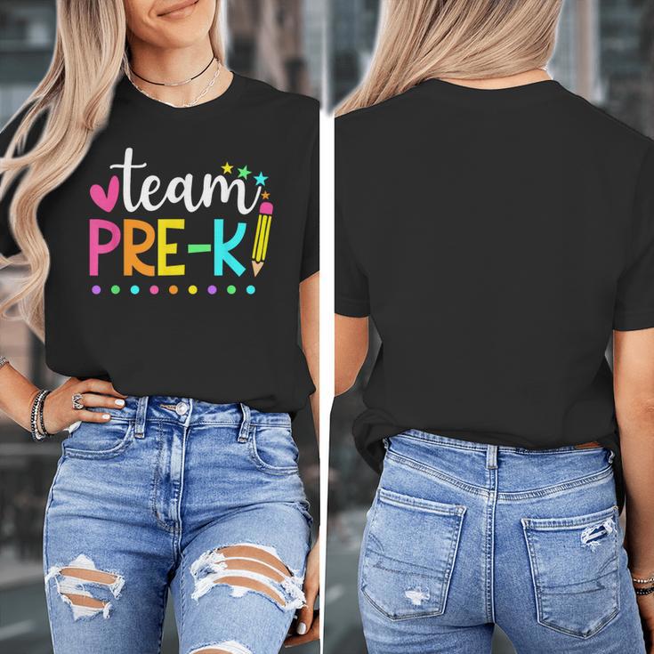 Pre-k Team Pencil Teacher Student Back To School Girls Women's T-Shirt, funny design Pre-k Team Pencil Teacher Student Back To School Girls Women's T-Shirt, funny design