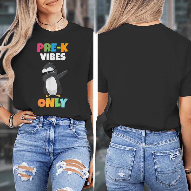 Pre-K Vibes Only Penguin Teachers Kids Back To School Women's T-Shirt, funny design