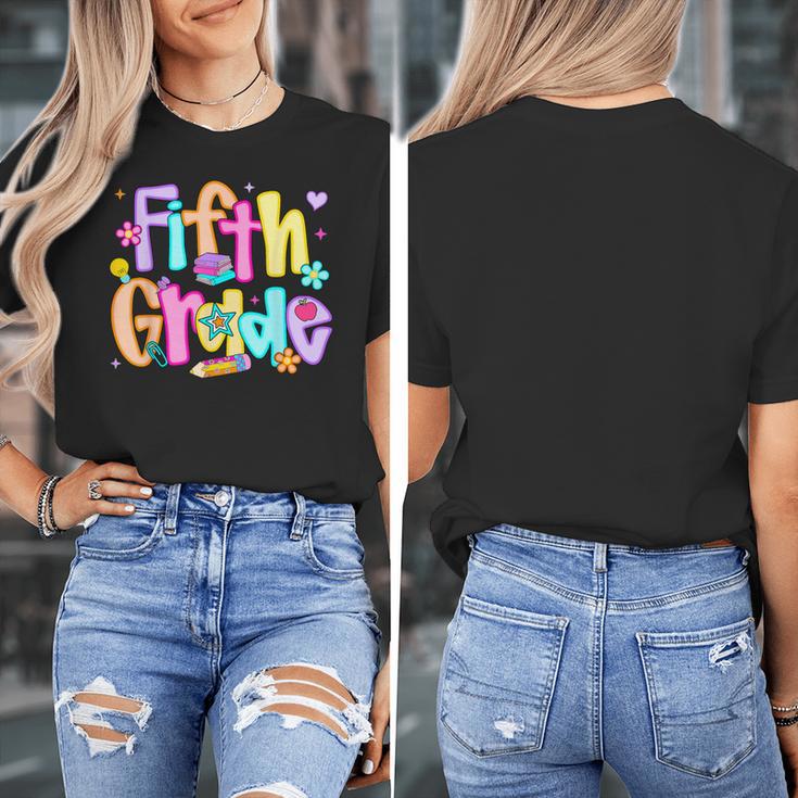 Preppy Fifth Grade Back To School 5th Grade Teacher Girl Boy Women's T-Shirt, funny design Preppy Fifth Grade Back To School 5th Grade Teacher Girl Boy Women's T-Shirt, funny design