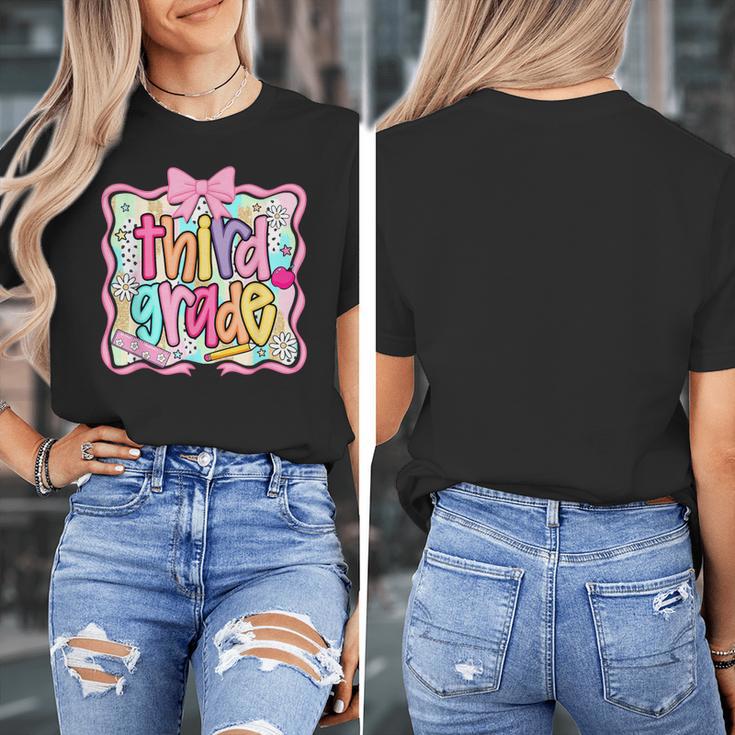 Preppy Third Grade Back To School Teacher Girl Kid Women's T-Shirt, funny design Preppy Third Grade Back To School Teacher Girl Kid Women's T-Shirt, funny design