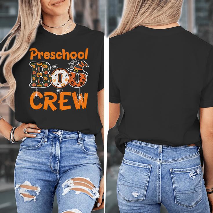 Preschool Boo Crew Halloween Teachers Students Costume Women's T-Shirt, funny design